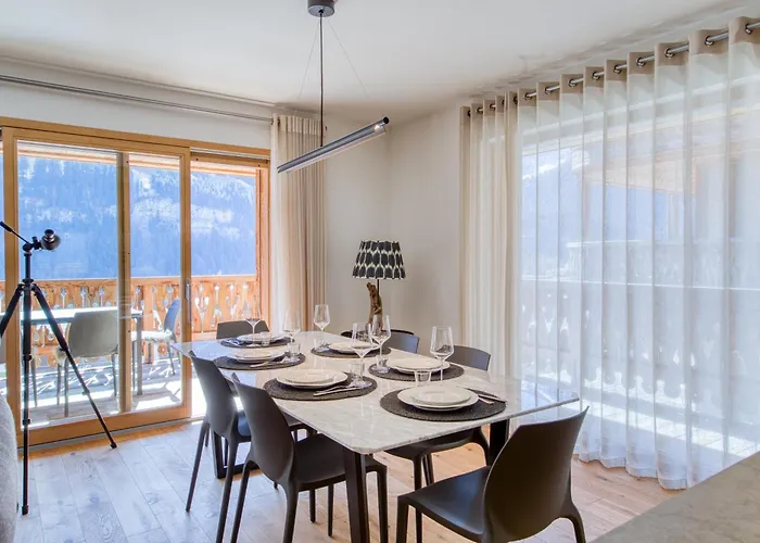 High-end Apartment, Private Pool And * Champéry
